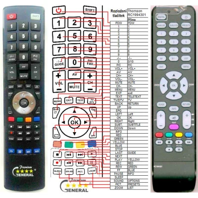 Thomson RC1994301 - náhradný diaľkový ovládač kompatibilný