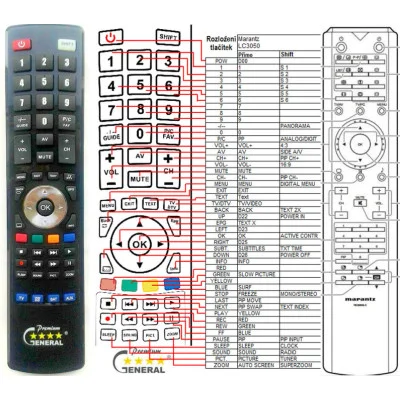 MARANTZ RC-3050LC - dálkový ovladač - náhrada kompatibilní