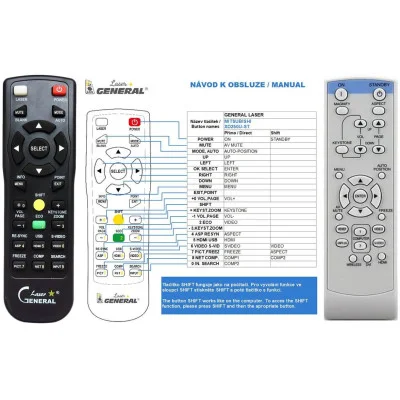 MITSUBISHI XD250U - dálkový ovladač - náhrada kompatibilní