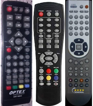 OPTEX ORT-8841 V1, ORT-8841 V2 - dálkový ovladač - náhrada kompatibilní