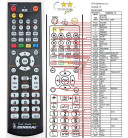 Daytek DVR-730, DVR-740 - dálkový ovladač náhrada kompatibilní