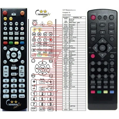 TCL DT-200R - dálkový ovladač - náhrada kompatibilní