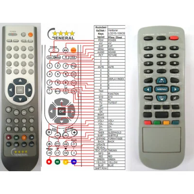 VENTURER LCD15-106CE - dálkový ovladač - náhrada kompatibilní