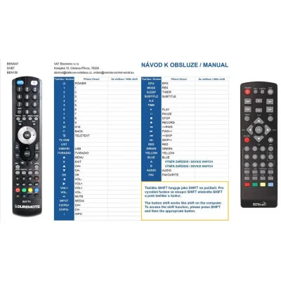 BENSAT BEN150HD - dálkový ovladač - náhrada kompatibilní