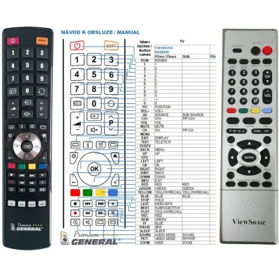VIEWSONIC N3260W - dálkový ovladač - náhrada kompatibilní
