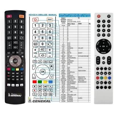 SENCOR SLE22F46DM4 - dálkový ovladač - náhrada kompatibilní