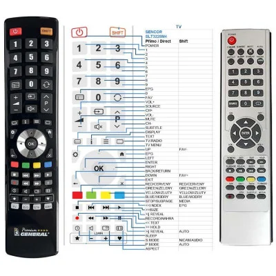 SENCOR SLT3228M4, SLT46F01M4 - dálkový ovladač - náhrada kompatibilní