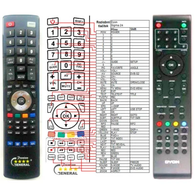 DYON SIGMA 24 - dálkový ovladač - náhrada kompatibilní