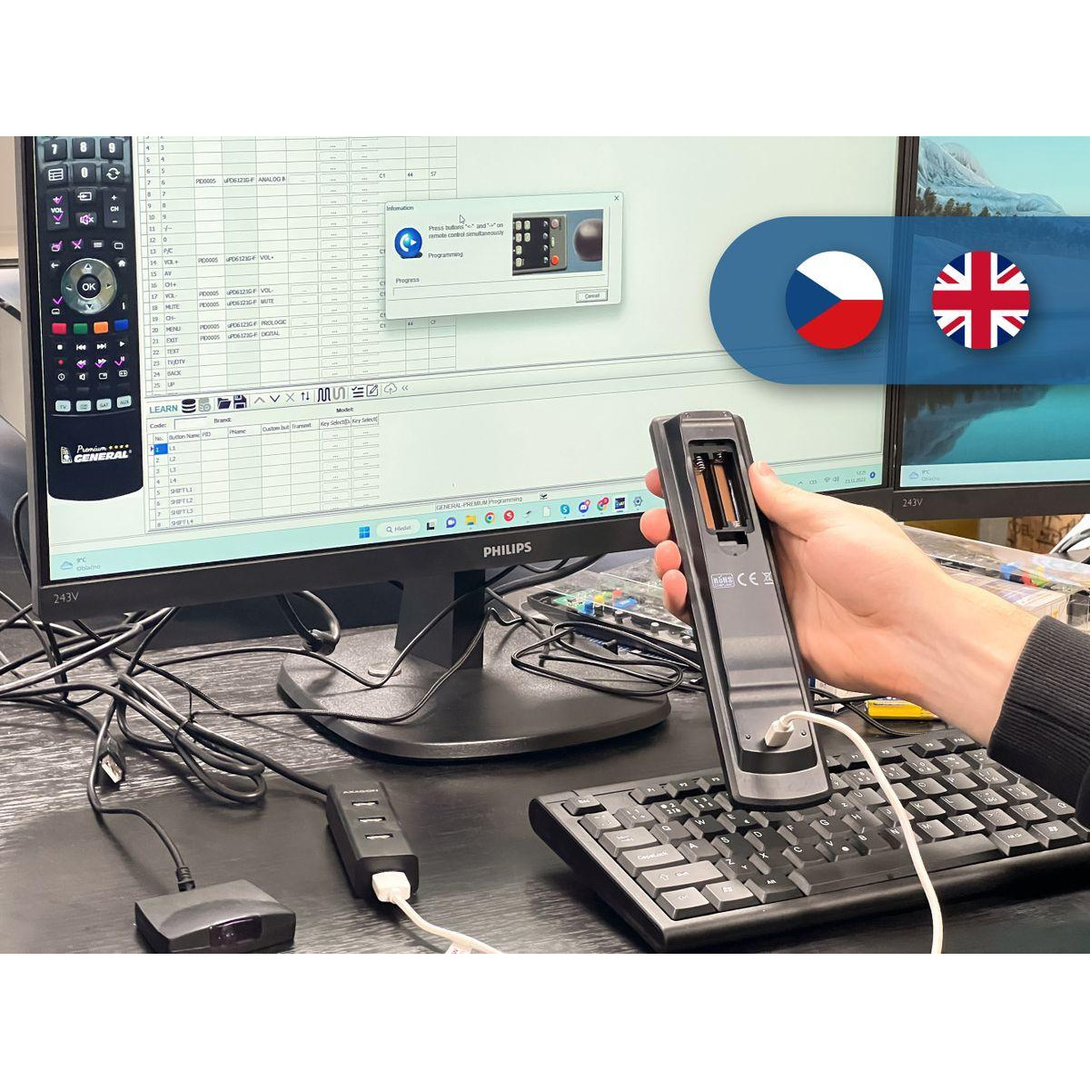 PREMIUM-USB Dálkový ovladač plus Software - jeden ovladač na celý život kompatibilní