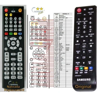 SAMSUNG AH59-02427A - dálkový ovladač - náhrada kompatibilní