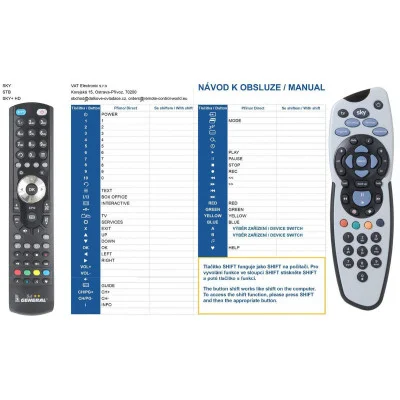 SKY plus  HD - dálkový ovladač - náhrada kompatibilní