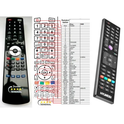HYUNDAI HL24382 - dálkový ovladač - náhrada kompatibilní