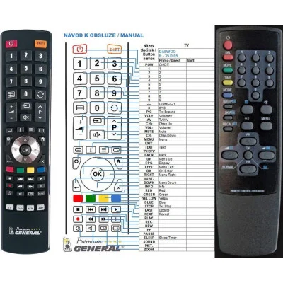 DAEWOO R-35D05 - dálkový ovladač - náhrada kompatibilní