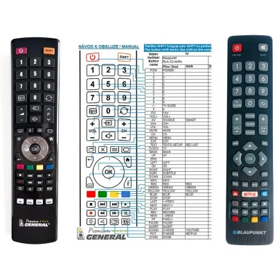 BLAUPUNKT BLA-32 NETFLIX - dálkový ovladač - náhrada kompatibilní