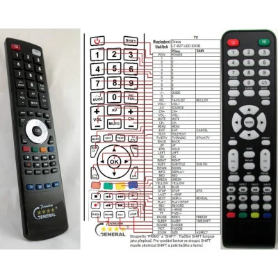 ORAVA LT-827 LED E93B - dálkový ovladač - náhrada kompatibilní