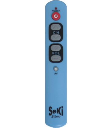 SEKI SLIM světle modrý - samoučící dálkový ovladač kompatibilní