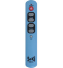 SEKI SLIM světle modrý - samoučící dálkový ovladač kompatibilní