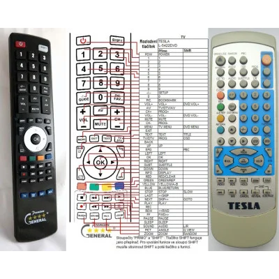 TESLA L-5422 DVD - dálkový ovladač - náhrada kompatibilní