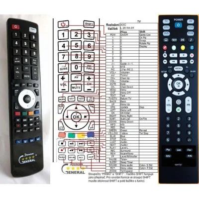AOC L31WA91 - dálkový ovladač - náhrada kompatibilní