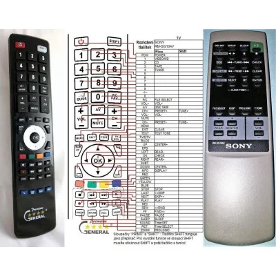 SONY RM-SG10AV - dálkový ovladač - náhrada kompatibilní