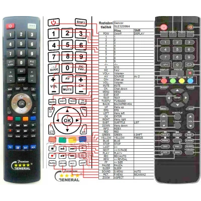 ORAVA LT-515 náhradný diaľkový ovládač kompatibilný