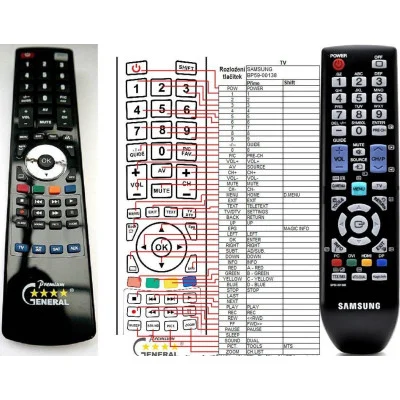 SAMSUNG BP59-00138B - dálkový ovladač - náhrada kompatibilní