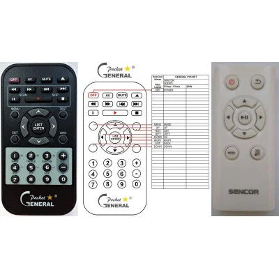 SENCOR SDF-870 - dálkový ovladač - náhrada kompatibilní