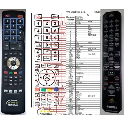 YAMAHA V680410 - dálkový ovladač - náhrada kompatibilní