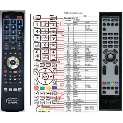 ACER DQ7T54BEA00-3A - dálkový ovladač - náhrada kompatibilní