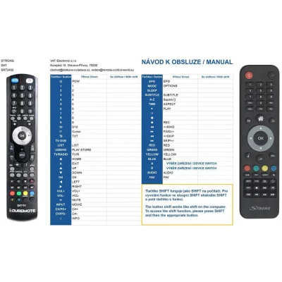 Strong SRT2402 diaľkový ovládač náhradný kompatibilný