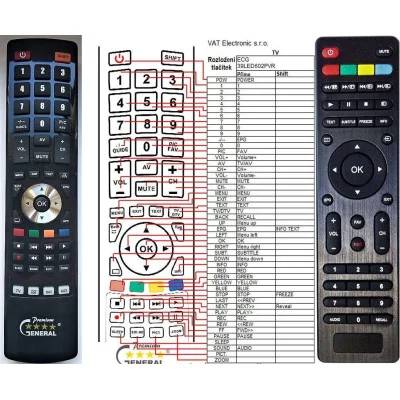 POLAROID SSDV2311-I1 - dálkový ovladač - náhrada kompatibilní