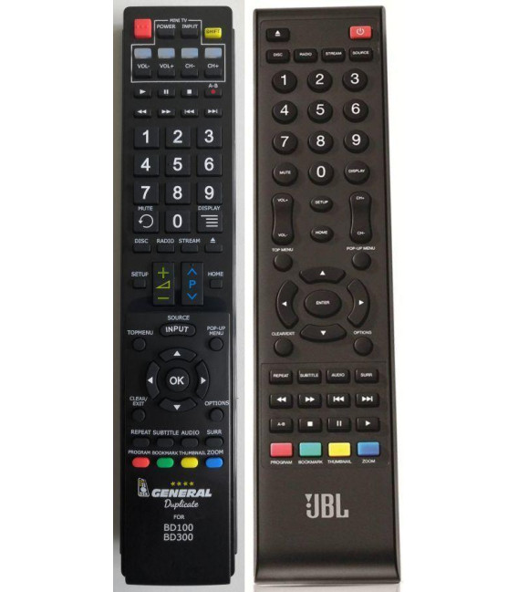 JBL BD100, BD300 - dálkový ovladač, duplikát kompatibilní