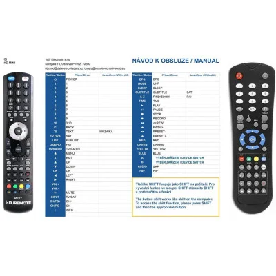 GI HD MINI - dálkový ovladač - náhrada kompatibilní