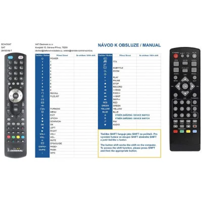 ECHOSAT 2910 DVB-T - dálkový ovladač - náhrada kompatibilní