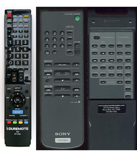 Sony RM-U561 dálkový ovladač duplikát kompatibilní