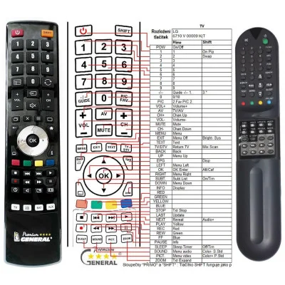 LG 6710V00009K dálkový ovladač náhradní kompatibilní