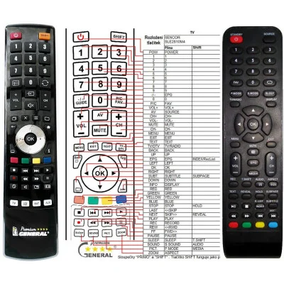 BLAUPUNKT BP430500FH - dálkový ovladač - náhrada kompatibilní