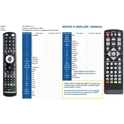 eSTAR T2-600-UHD - dálkový ovladač kompatibilní