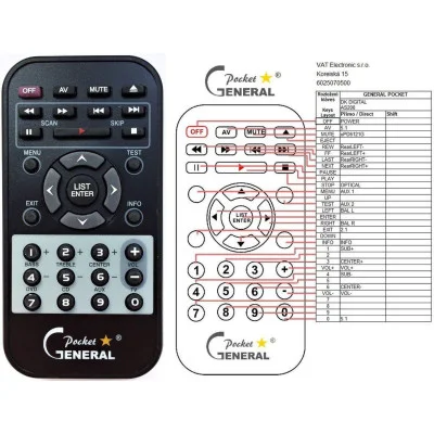DK DIGITAL AS-200 - dálkový ovladač - náhrada kompatibilní