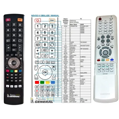 SAMSUNG BN59-00489A - dálkový ovladač - náhrada kompatibilní