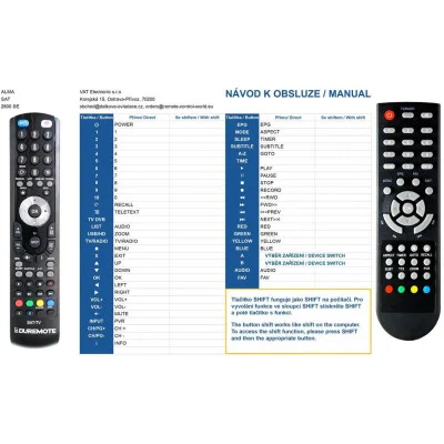 ZIRCON FIRE SE - dálkový ovladač kompatibilní