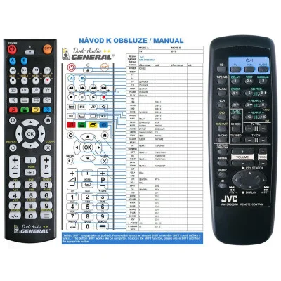 JVC RM-SR558RU - dálkový ovladač - náhrada kompatibilní