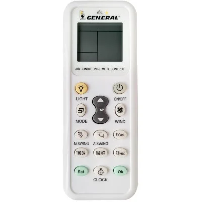 General AIR dálkový ovladač pro klimatizace - výroba duplikátu originálního dálkového ovladače se stejnými funkcemi