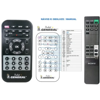 SONY RM-S6 - dálkový ovladač - náhrada kompatibilní