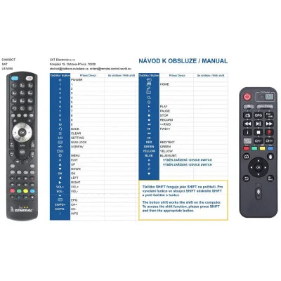 DINOBOT U5 mini - dálkový ovladač - náhrada kompatibilní