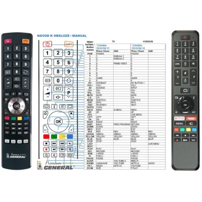 TOSHIBA RC43160 - dálkový ovladač - náhrada kompatibilní