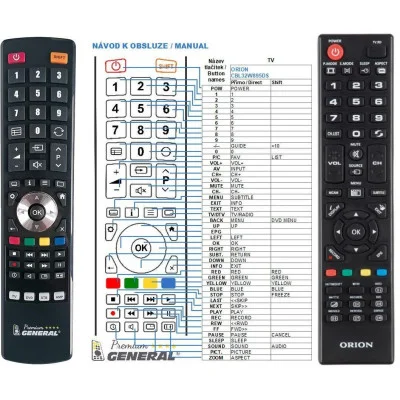 ORION 84504901B01 84504901B02 - dálkový ovladač - náhrada kompatibilní