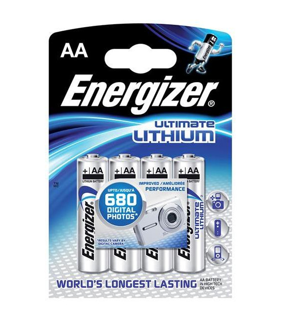 Baterie lithiová AA R6 1,5V ENERGIZER Ultimate 4ks / blistr