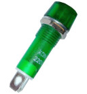 Kontrolka kulatá 230V s doutnavkou, zelená do otvoru 10mm XDN1