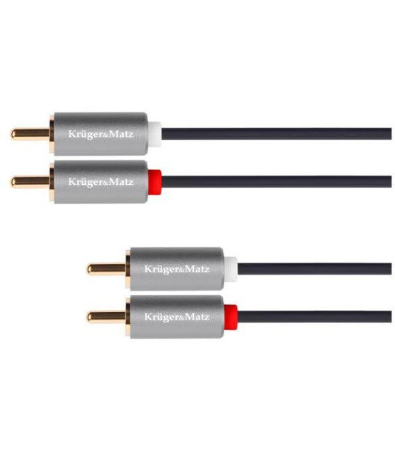 Kabel KRUGER & MATZ 2xCINCH konektor/2xCINCH konektor 5m KM1212 Basic